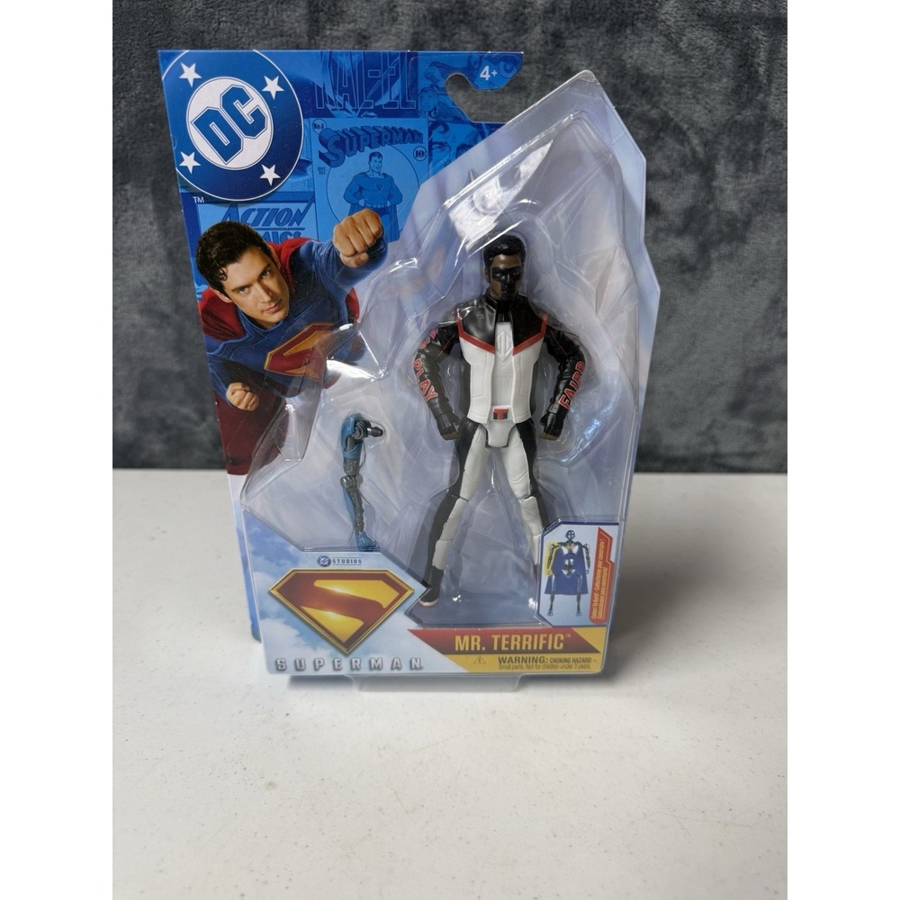 DC Comics, Superman, Mr. Terrific, 6-Inch Action Figure, Authentic Superman Movi
